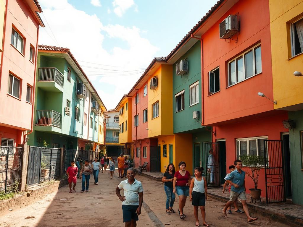 Conjunto habitacional do Minha Casa Minha Vida